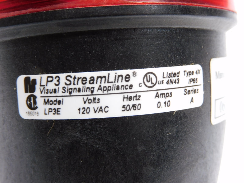 FEDERAL SIGNAL LP3E-120R SER. A 120VAC 0.10A NSMP