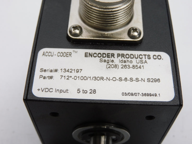 ACCU-CODER 712*-0100/1/30R-N-O-S-6-S-S-N S296 5-28VDC NSMP