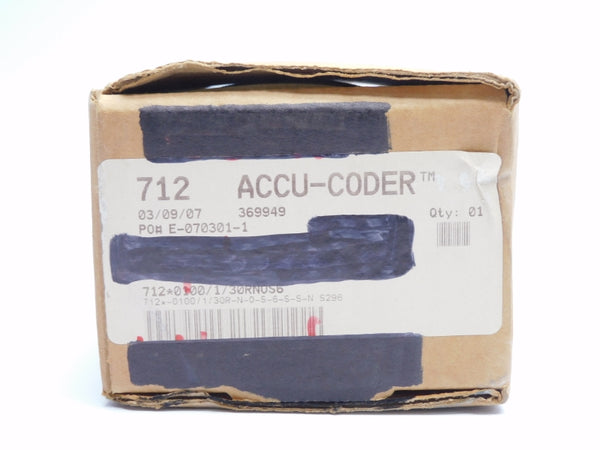 ACCU-CODER 712*-0100/1/30R-N-O-S-6-S-S-N S296 5-28VDC NSMP