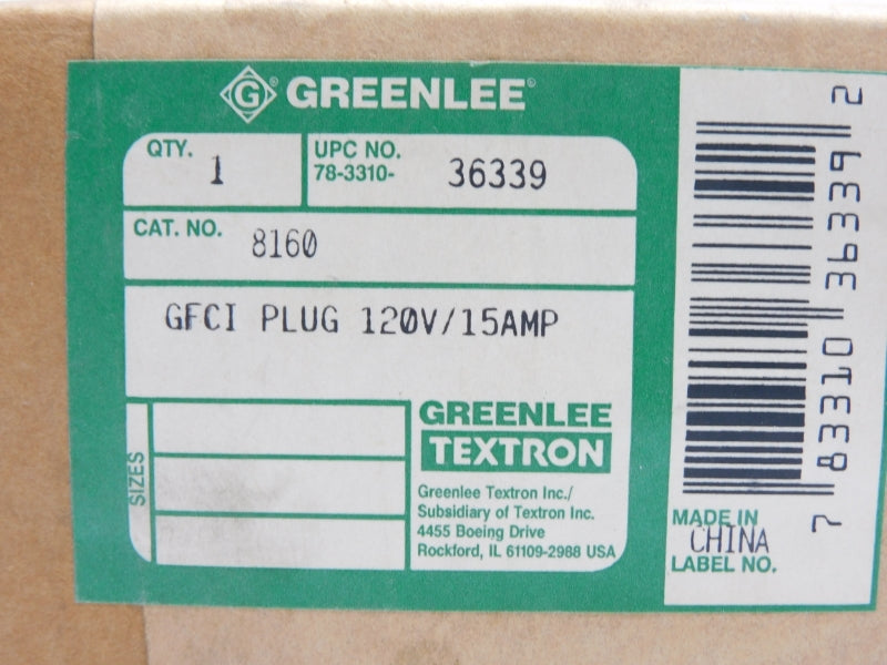 GREENLEE 8160 120V 15A NSFS