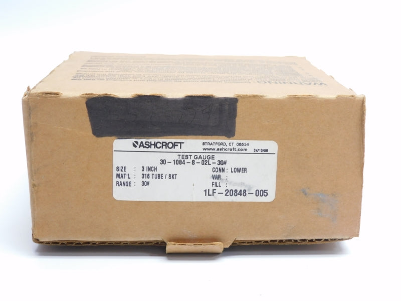ASHCROFT 30-1084-8-02L-30# 30PSI NSMP