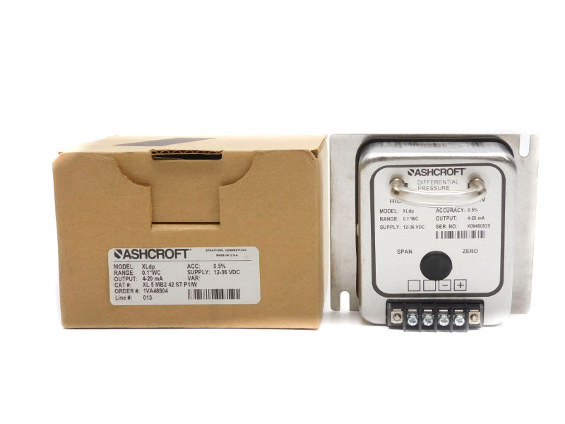 ASHCROFT XL5MB242STP1IW XLDP 12-36VDC 0.1"WC NSMP