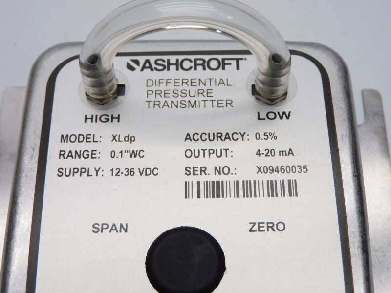 ASHCROFT XL5MB242STP1IW XLDP 12-36VDC 0.1"WC NSMP