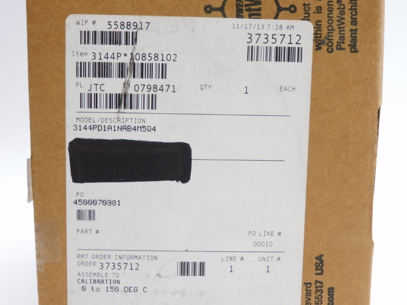 ROSEMOUNT 3144PD1A1NAB4M5Q4 12.0-42.4VDC 0-150'C NSMP
