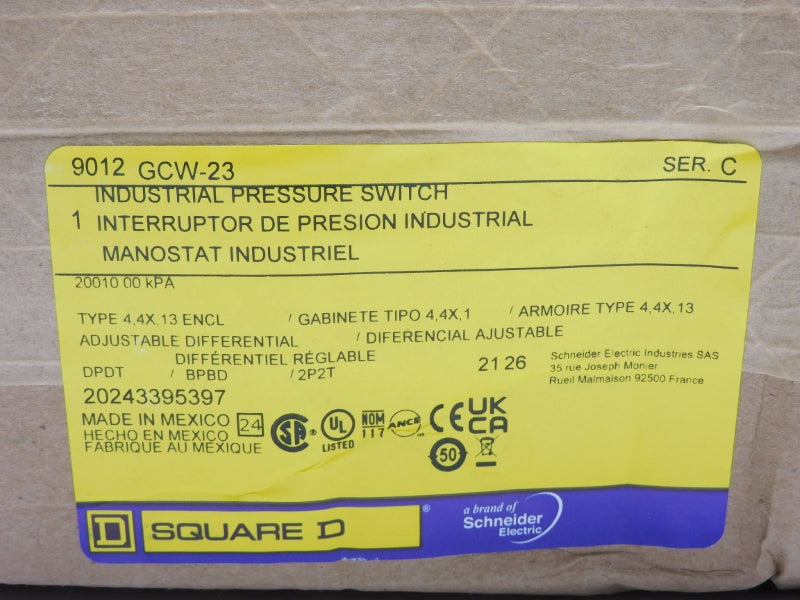SQUARE D 9012GCW23 SER. C NSFS