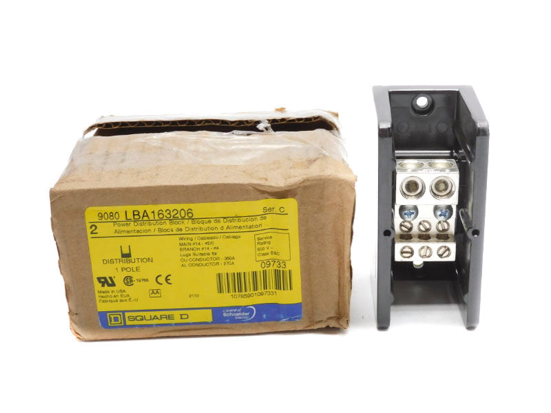 SQUARE D 9080LBA163206 SER. C 600V 350A (PKG OF 2) NSMP