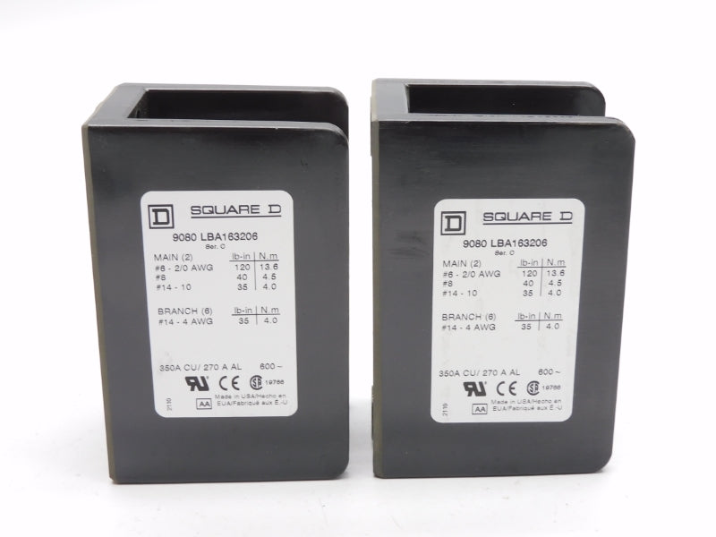 SQUARE D 9080LBA163206 SER. C 600V 350A (PKG OF 2) NSMP