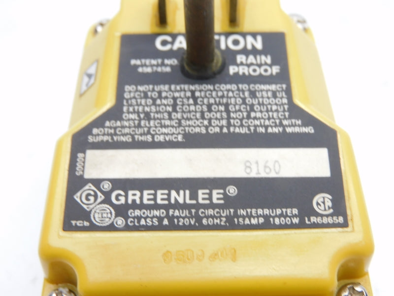 GREENLEE 8160 120V 15A UNMP
