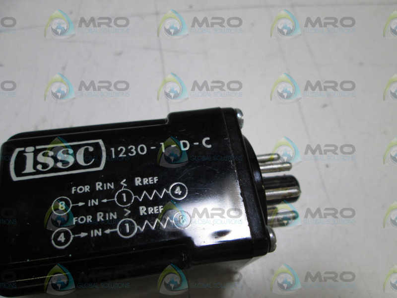 ISSC CONTROL RELAY 1230-1-D-C  UNMP