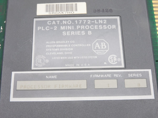 ALLEN BRADLEY 1772-LN2 SER. B F/W 1 UNMP