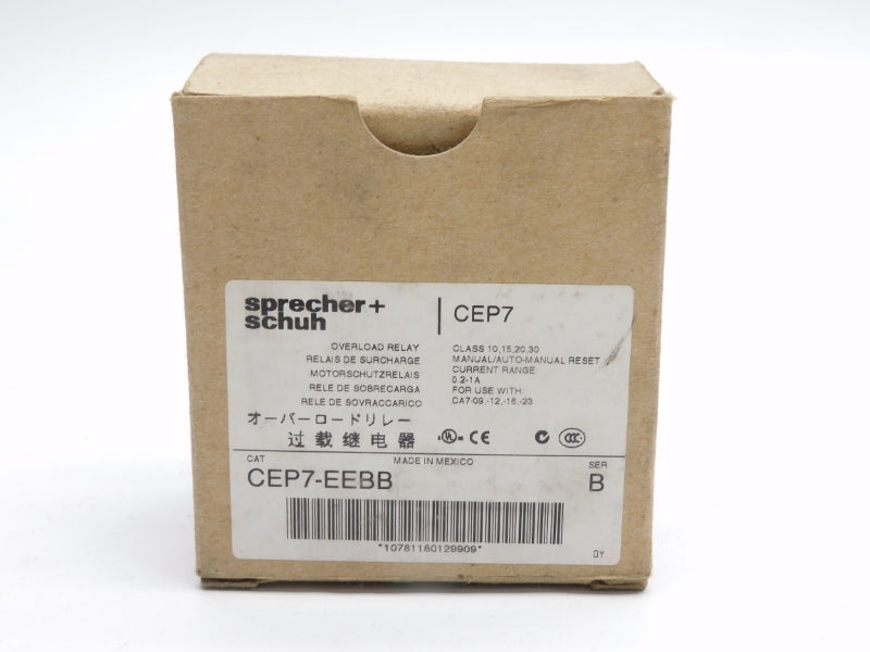 SPRECHER+SCHUH CEP7-EEBB SER. B 600V 0.2-1A NSMP