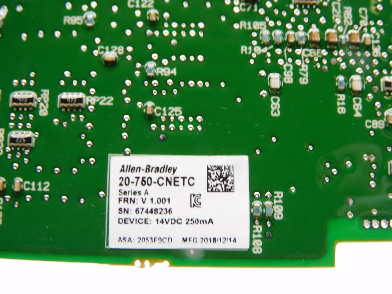 ALLEN BRADLEY 20-750-CNETC SER. A 14VDC F/W V1.001 NSMP