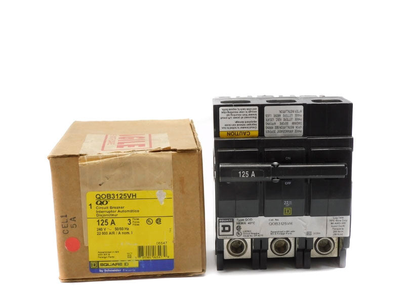 SQUARE D QOB3125VH 240V 125A (AS PICTURED) NSMP