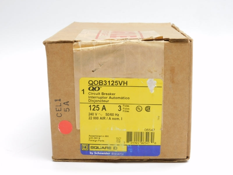 SQUARE D QOB3125VH 240V 125A (AS PICTURED) NSMP