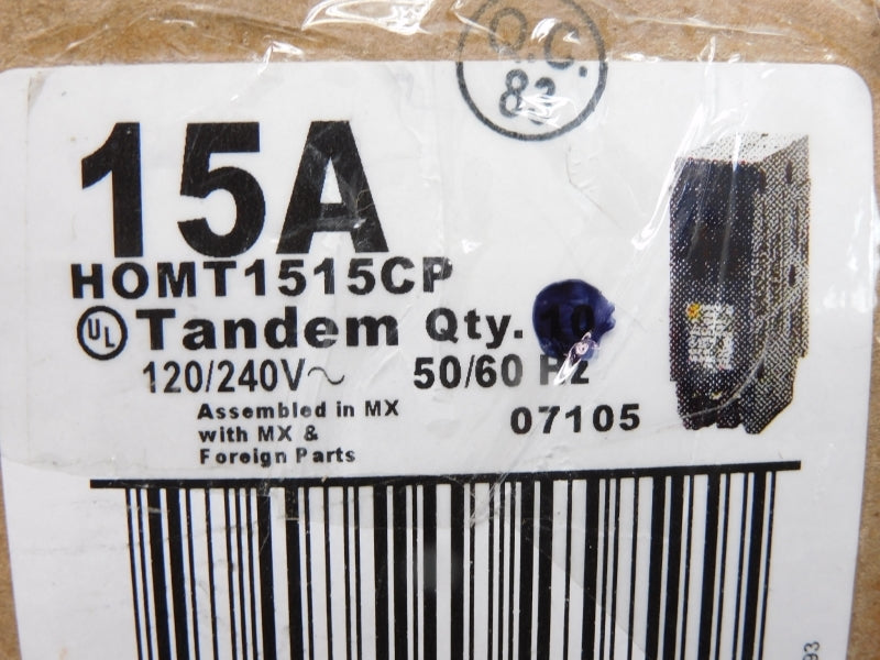 SQUARE D HOMT1515CP 120/240V 15A NSNP