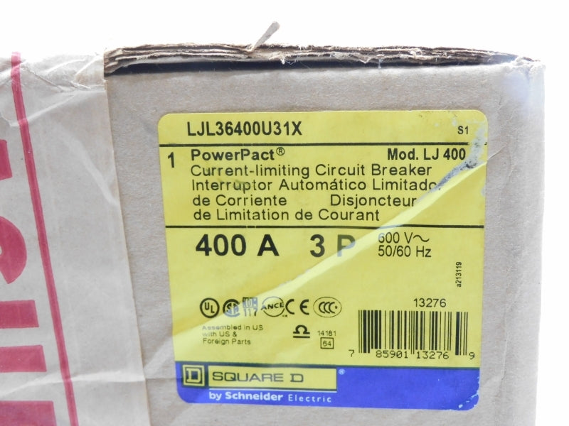 SQUARE D LJL36400U31X 600V 400A NSFS