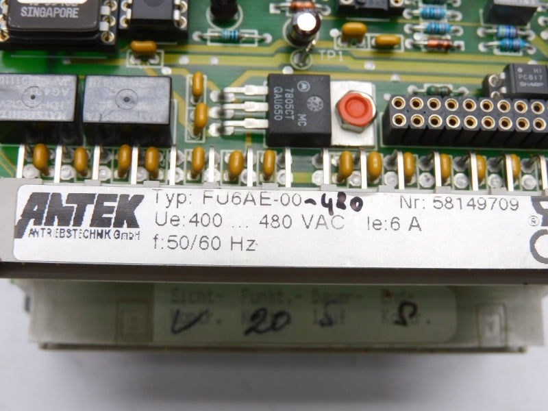 ANTEK FU6AE-00-480 58149709 400-480VAC 6A UNMP