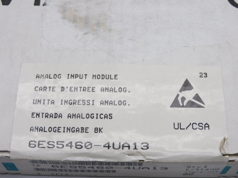 SIEMENS 6ES5460-4UA13 NSFS