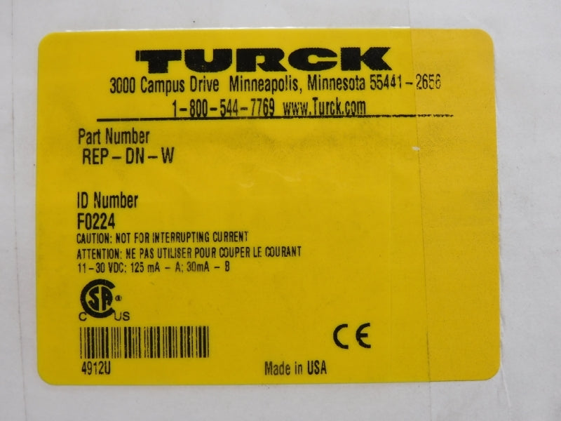 TURCK REP-DN-W F0224 F/W 1.01 11-30VDC NSMP