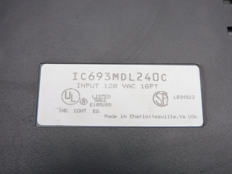 FANUC IC693MDL240C 120VAC (NO TERMINAL) UNMP