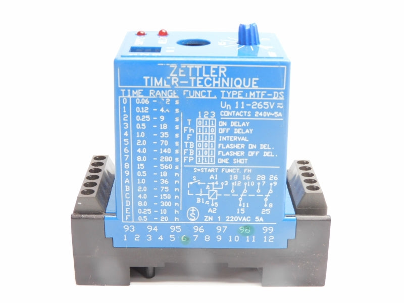 ZETTLER MTF-DS 11-265V 5A 0.06S-20H UNMP