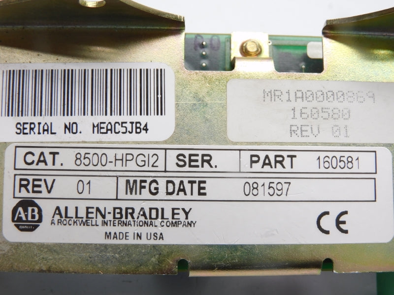 ALLEN BRADLEY 8500-HPGI2 REV. 01 UNMP