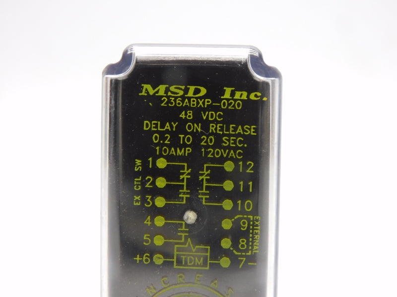 MSD 236ABXP-020 120VAC 10A 0.2-20S UNMP