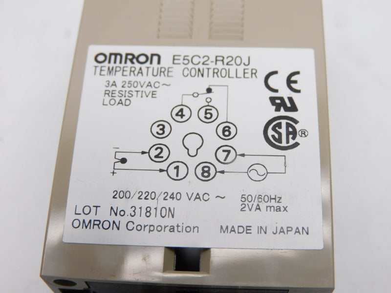 OMRON E5C2-R20J 240VAC 3A 0-400'C NSMP