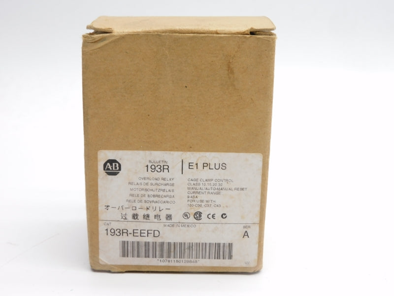ALLEN BRADLEY 193R-EEFD SER. A 600V 9-45A (BR/WH) NSMP