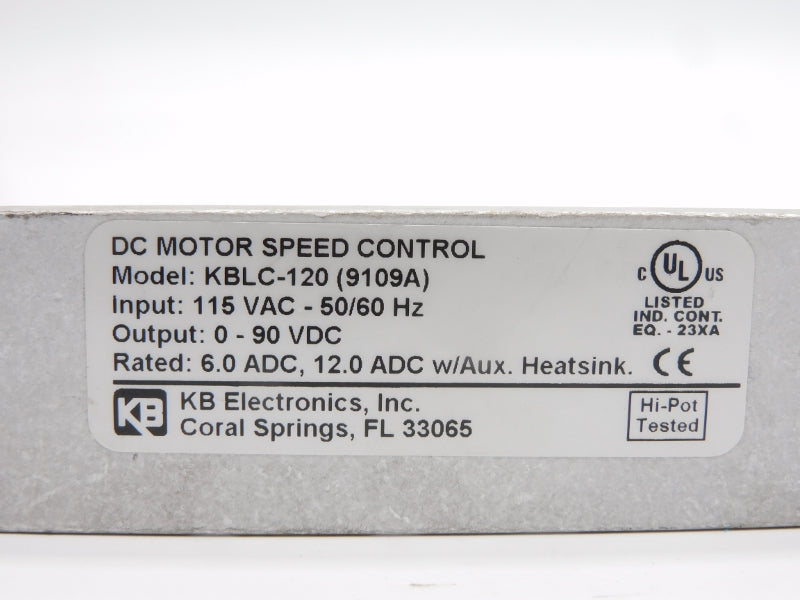 KB ELECTRONICS KBLC-120 (9109A) 115VAC NSNP