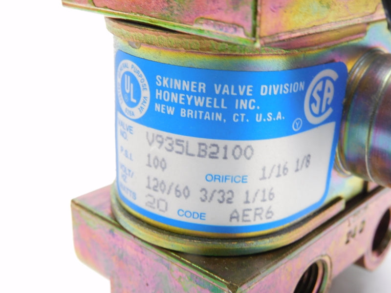 HONEYWELL V935LB2100AB6A0Z 120/110V 100PSI NSMP