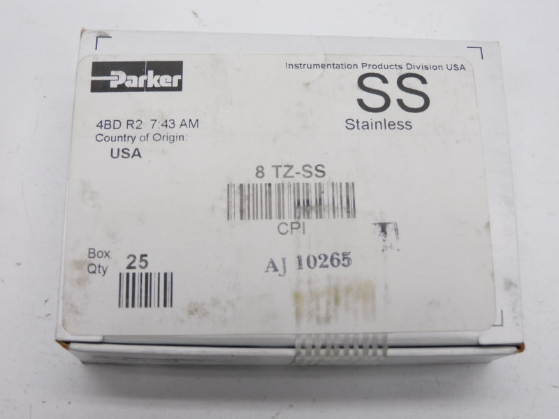 PARKER 8TZ-SS (PKG OF 25) NSFS