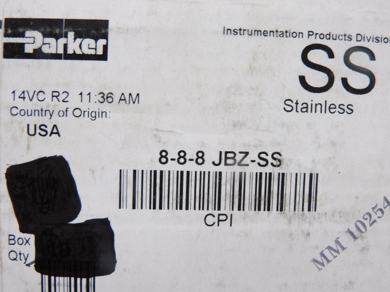 PARKER 8-8-8JBZ-SS NSNP