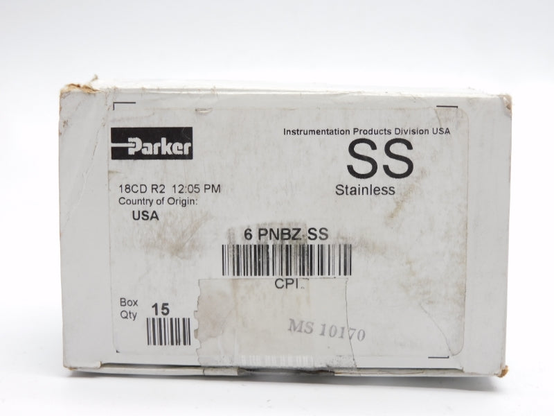 PARKER 6-PNBZ-SS (PKG OF 15) NSMP