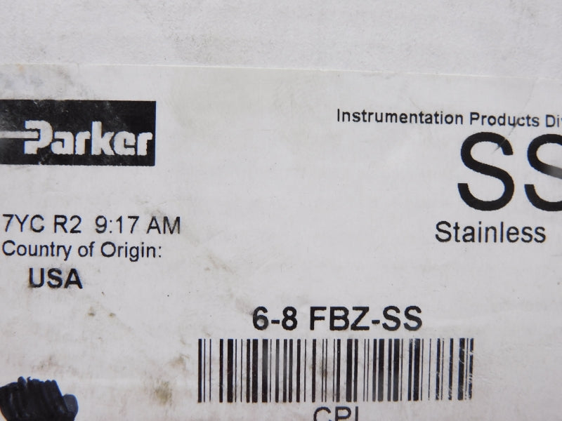 PARKER 6-8FBZ-SS NSNP