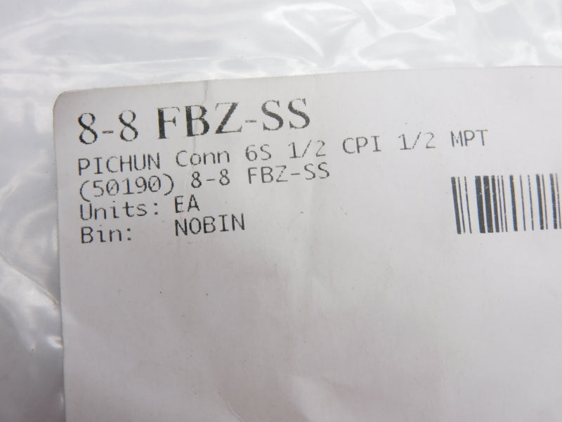 INDUSTRIAL MRO 8-8FBZ-SS 1/2"x1/2" NSNP
