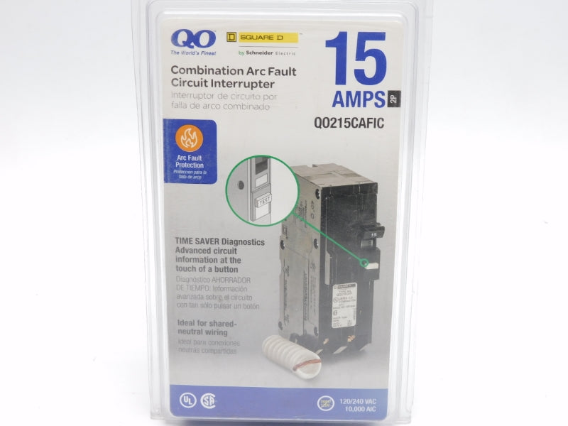 SQUARE D QO215CAFIC 120/240VAC 15A NSMP