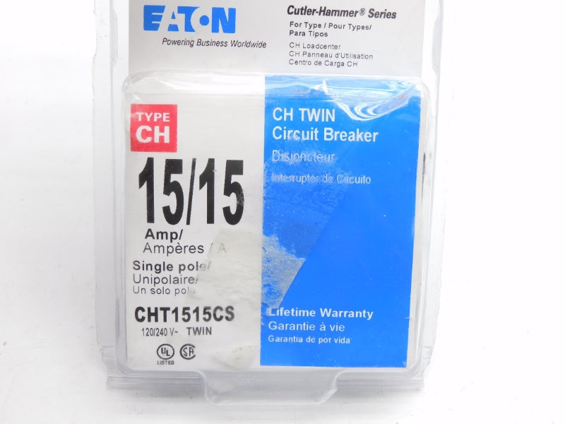 EATON CHT1515CS 120/240V 15/15A NSMP