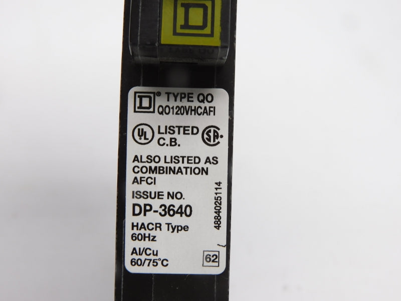 SQUARE D QO120VHCAFI 120V 20A NSMP