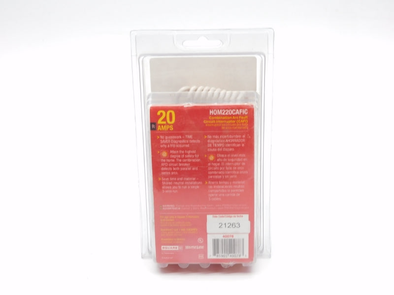 SQUARE D HOM220CAFIC 120/240VAC 20A NSMP