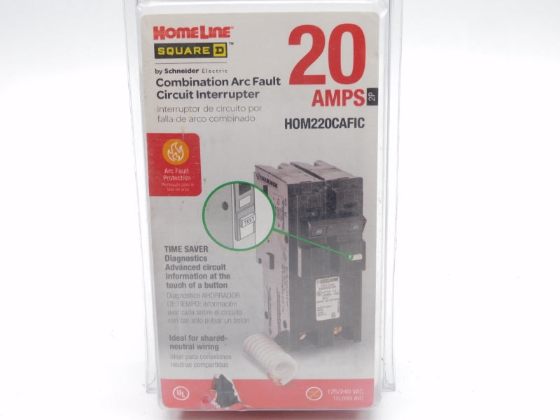 SQUARE D HOM220CAFIC 120/240VAC 20A NSMP