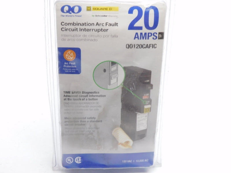 SQUARE D QO120CAFIC 120VAC 20A NSMP