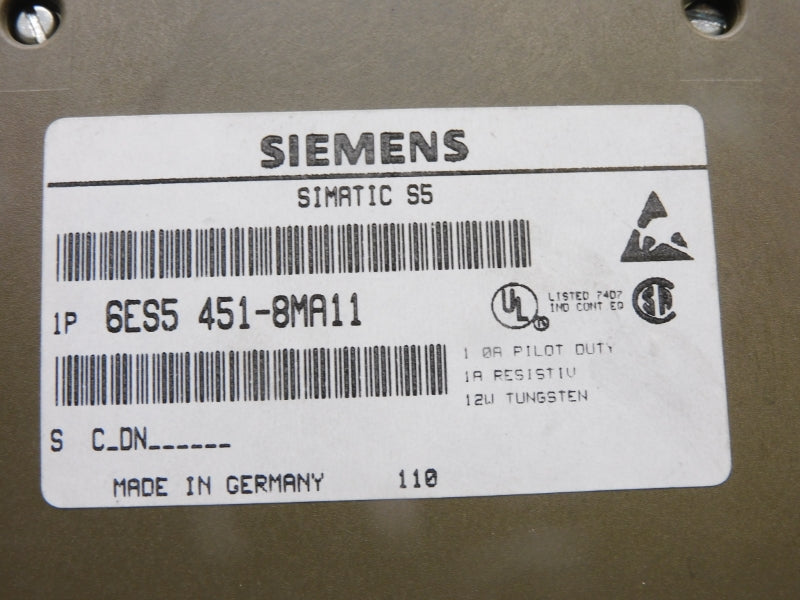SIEMENS 6ES5451-8MA11 24VDC 1A UNMP