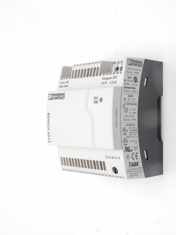 PHOENIX CONTACT STEP-PS/1AC/24DC/2.5 2868651 100-240VAC 1.4-0.65A NSMP