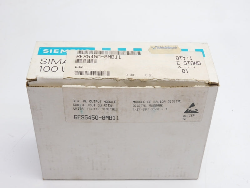 SIEMENS 6ES5450-8MB11 24-60VDC 0.5A NSMP