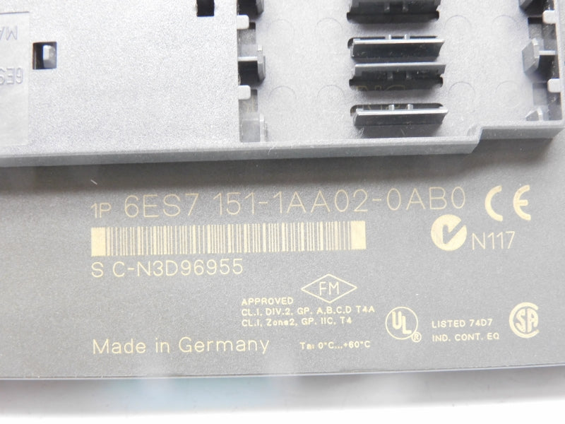 SIEMENS 6ES7151-1AA02-0AB0 24VDC UNMP