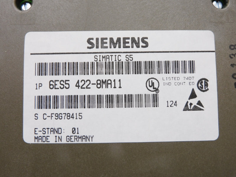 SIEMENS 6ES5422-8MA11 24VDC NSMP