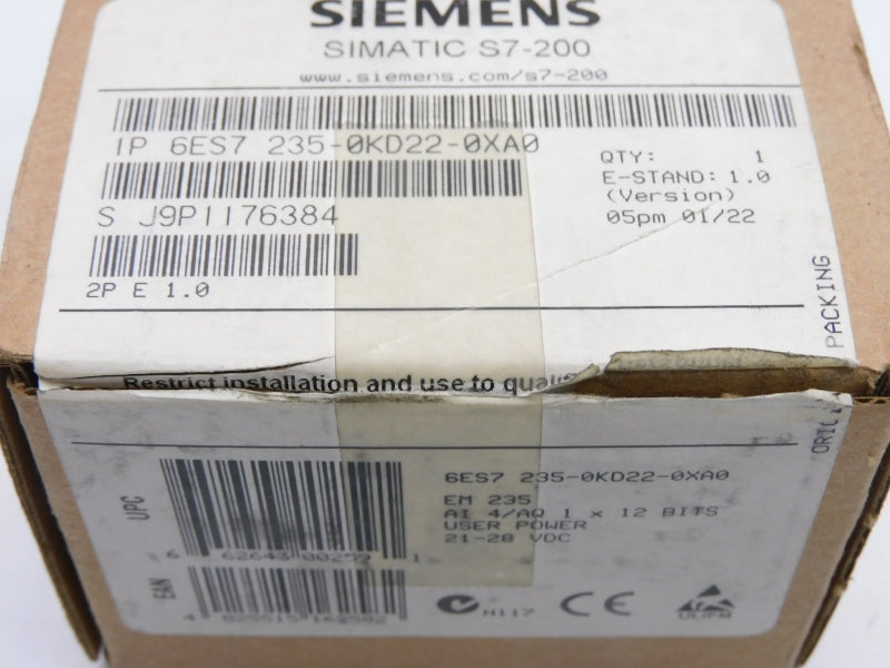 SIEMENS 6ES7235-0KD22-0XA0 21-28VDC NSMP