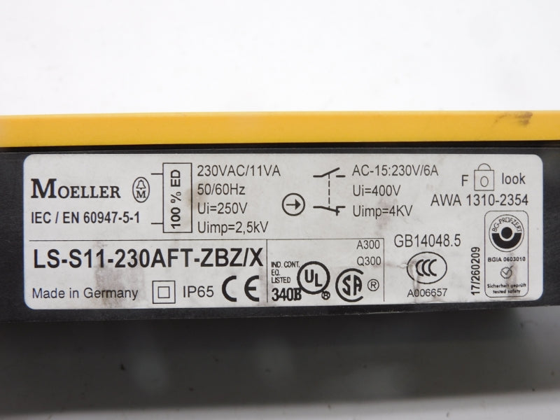 KLOCKNER MOELLER LS-S11-230AFT-ZBZ/X 230VAC 6A UNMP
