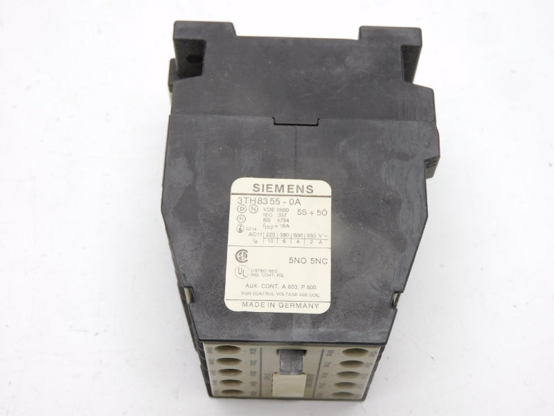 SIEMENS 3TH8355-0AK6 110/120VAC 16A NSMP